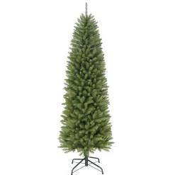 CC Christmas Decor Unlit-7' Pencil Fraser Fir Artificial Christmas Tree With Stand, Unlit