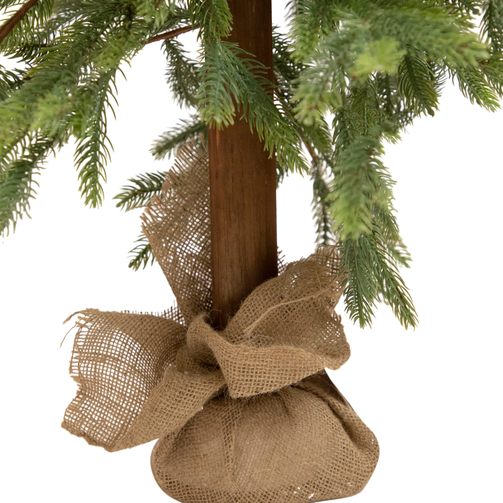Northlight Unlit-47" Pine Tree With Jute Base Christmas Decoration