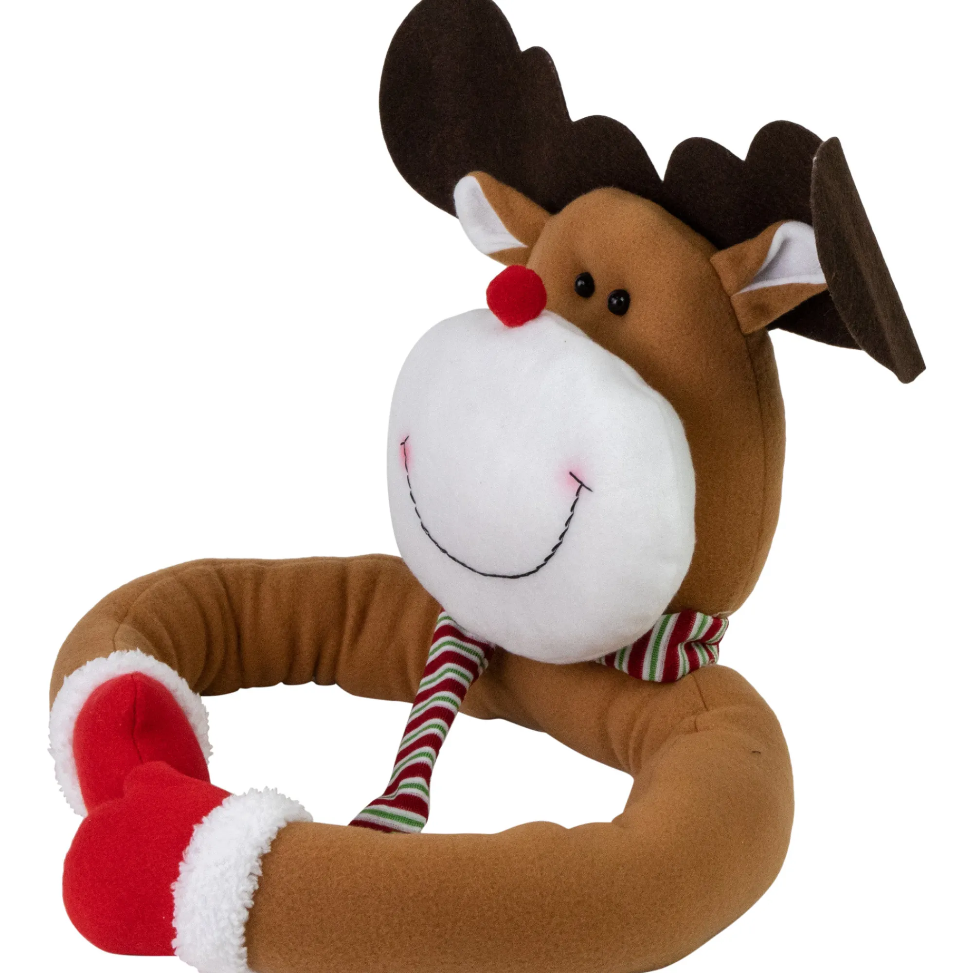 Northlight Stars-26" Plush Reindeer Christmas Tree Topper, Unlit