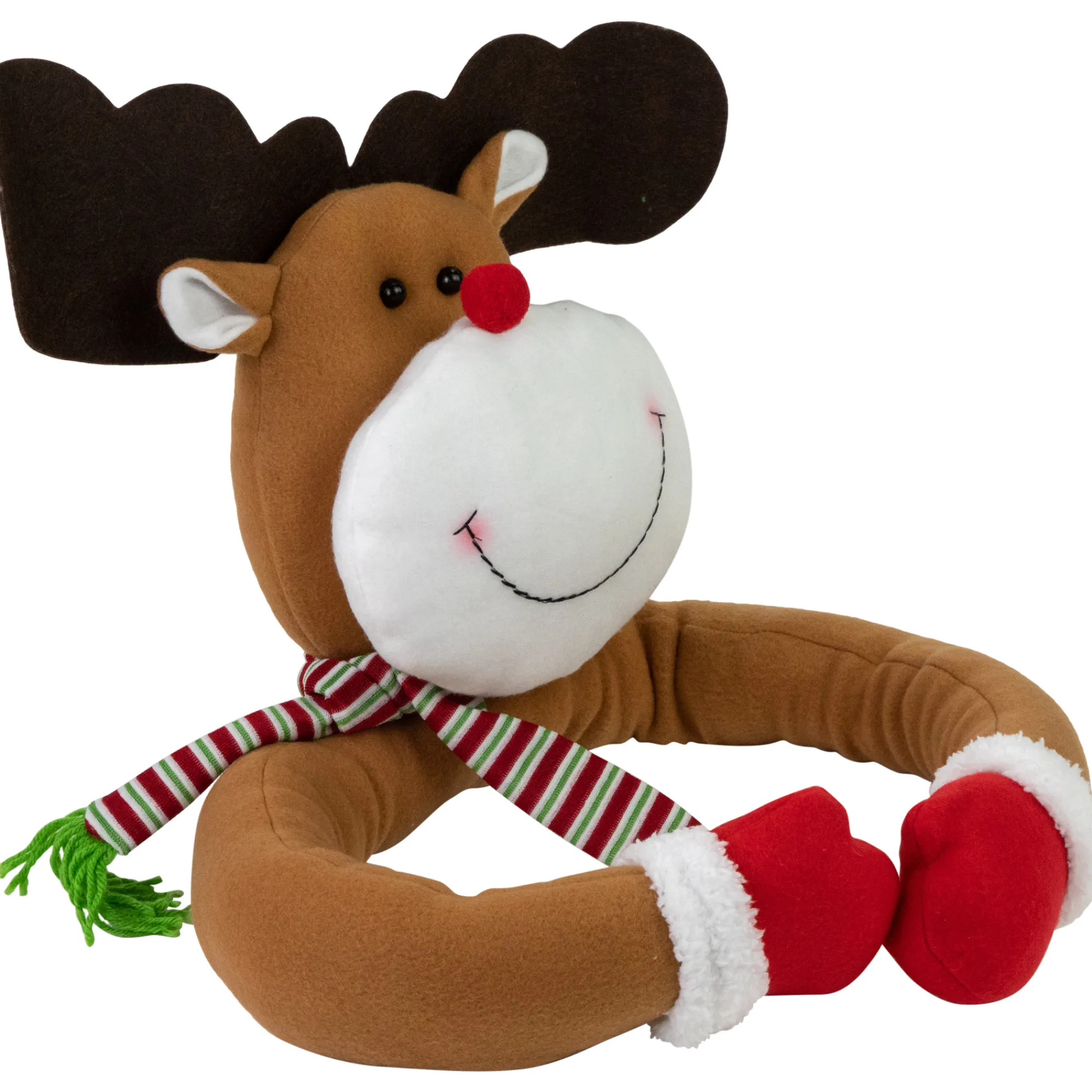 Northlight Stars-26" Plush Reindeer Christmas Tree Topper, Unlit