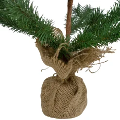 Northlight Unlit-2' Ponderosa Pine Artificial Christmas Tree Jute Base Decoration – Unlit