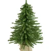 Northlight Unlit-2' Potted Downswept Mini Village Pine Medium Artificial Christmas Tree, Unlit