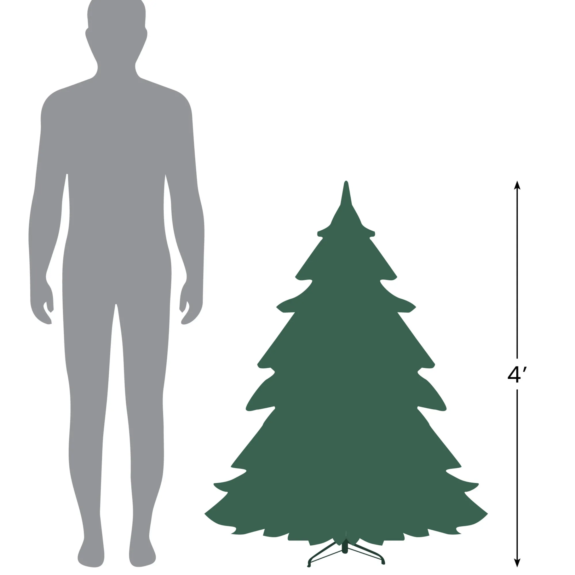 Northlight Unlit-4' Potted Norway Spruce Medium Artificial Christmas Tree - Unlit