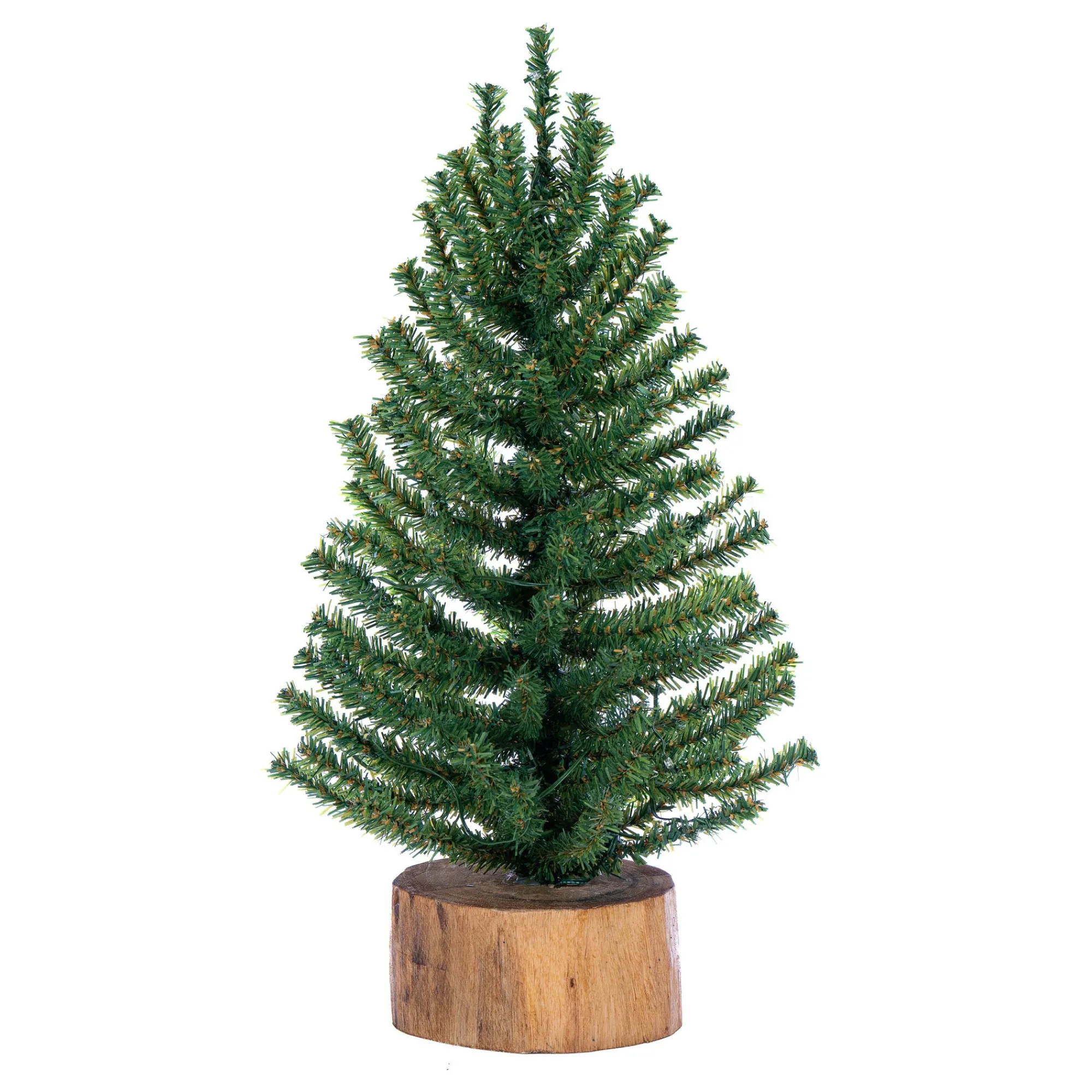 Christmas Central Unlit-18" Pre-Lit Battery Operated Artificial Upswept Mini Christmas Tree - Clear Led Lights