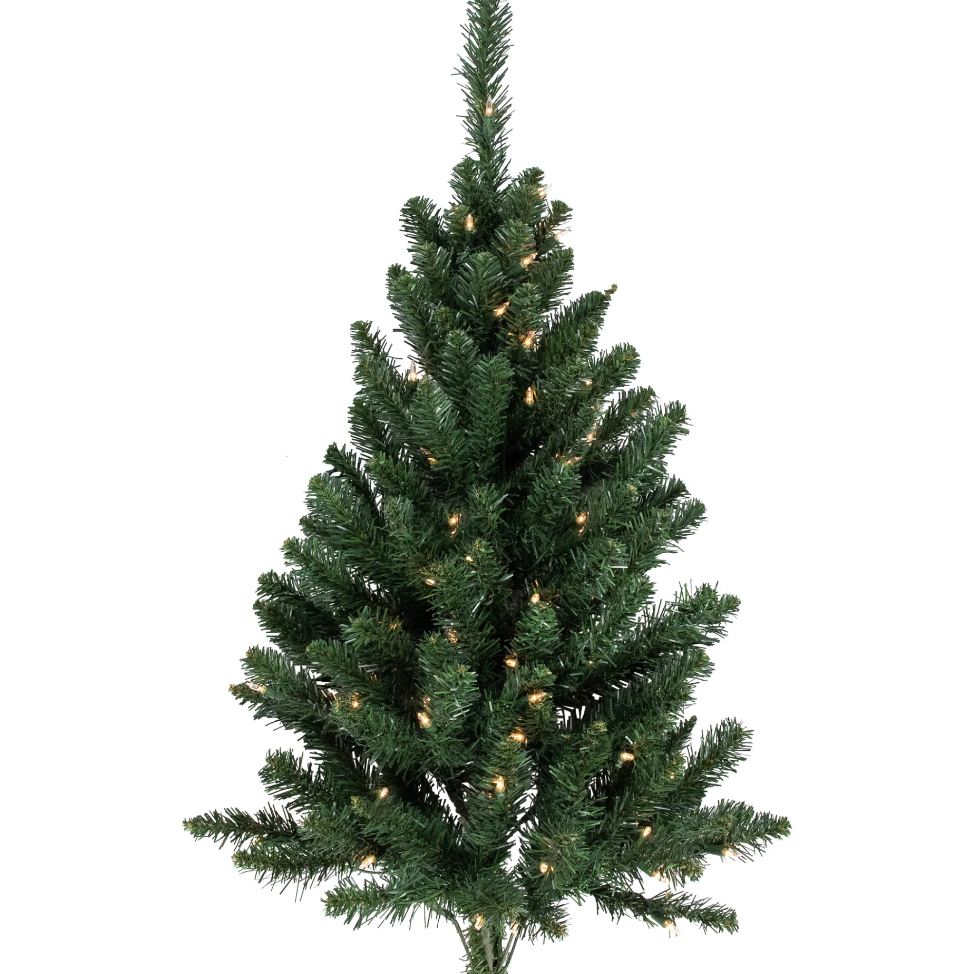 Northlight Wall Trees-3' Pre-Lit Buffalo Fir Artificial Christmas Wall Or Door Tree, Clear Dura Lights