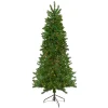 Northlight Wall Trees-7.5' Pre-Lit Canadian Pine Slim Artificial Christmas Wall Tree - Multicolor Lights