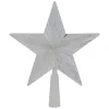 Northlight Stars-8" Pre-Lit Clear Crystal Star Christmas Tree Topper - Clear Led Lights