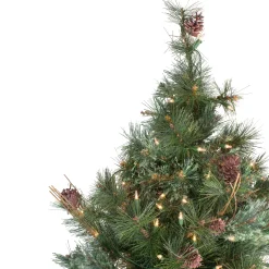 Northlight Wall Trees-3' Pre-Lit Country Mixed Pine Artificial Christmas Wall Or Door Tree - Clear Lights