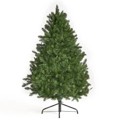 Contemporary Home Living Pre-Lit-4.5' Pre-Lit Full Norway Spruce Artificial Christmas Tree - Multicolor Lights