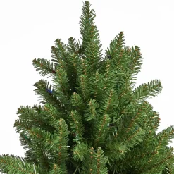 Contemporary Home Living Pre-Lit-4.5' Pre-Lit Full Norway Spruce Artificial Christmas Tree - Multicolor Lights