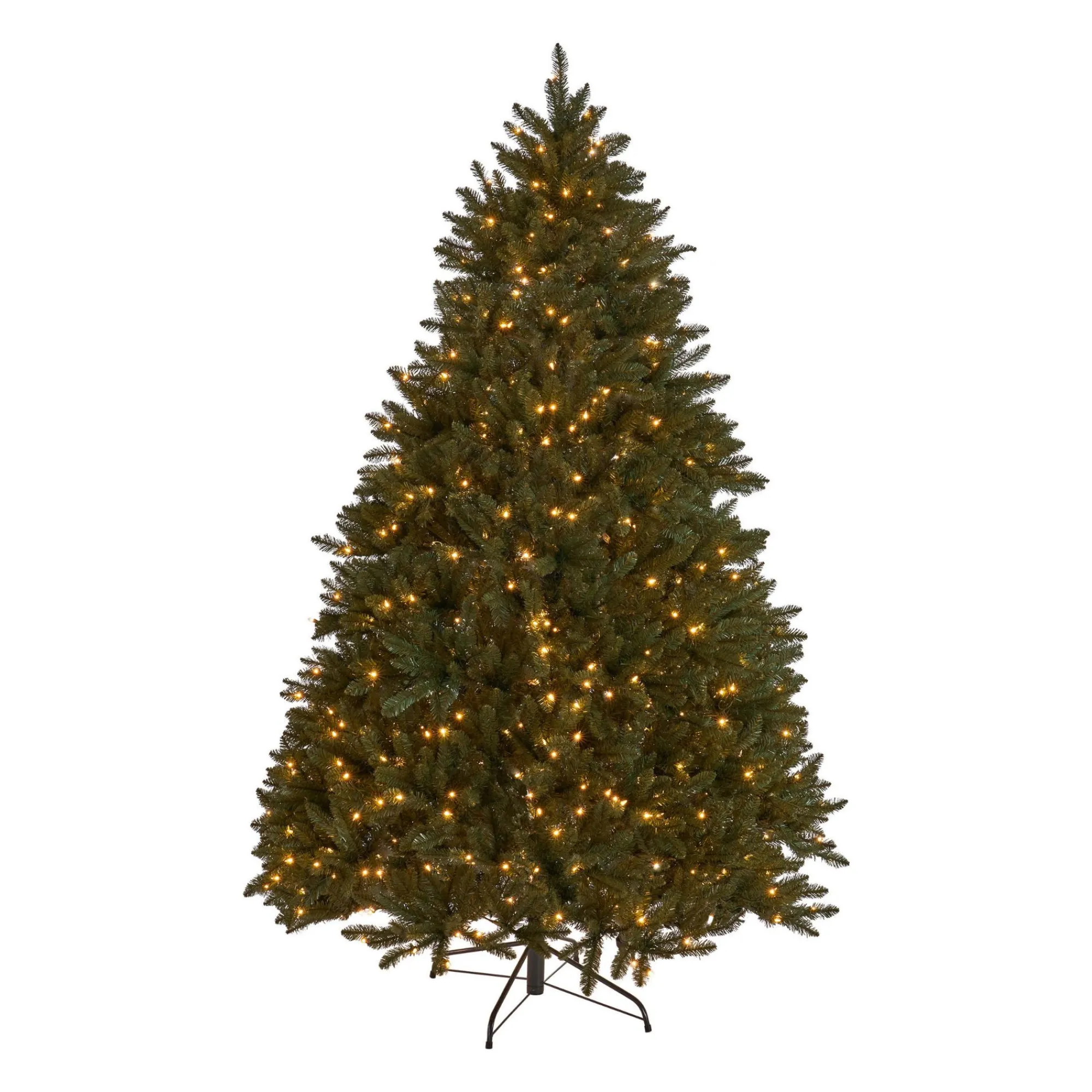 Contemporary Home Living Pre-Lit-7.5' Pre-Lit Full Norway Spruce Artificial Christmas Tree - Clear Lights