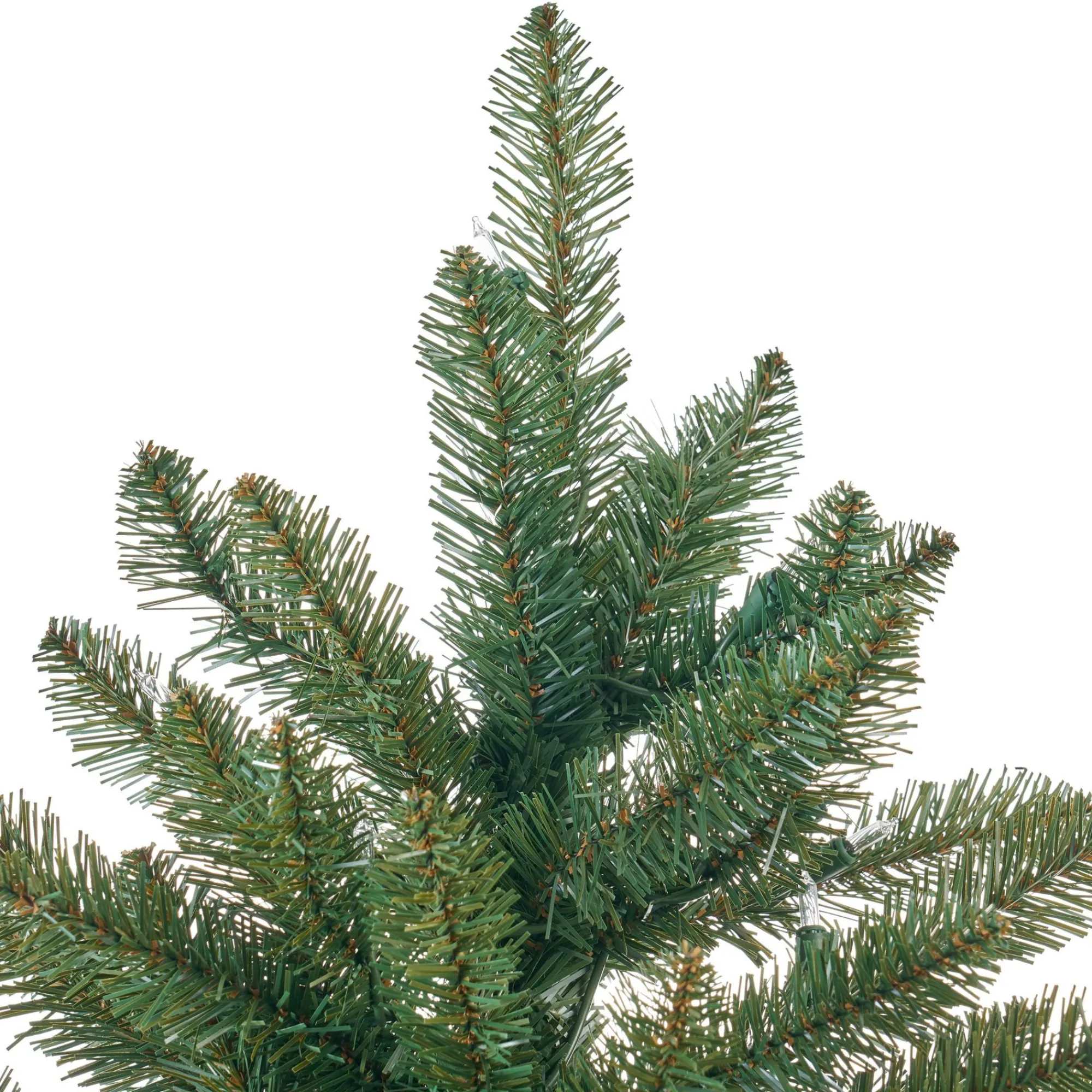 Contemporary Home Living Pre-Lit-7.5' Pre-Lit Full Norway Spruce Artificial Christmas Tree - Clear Lights