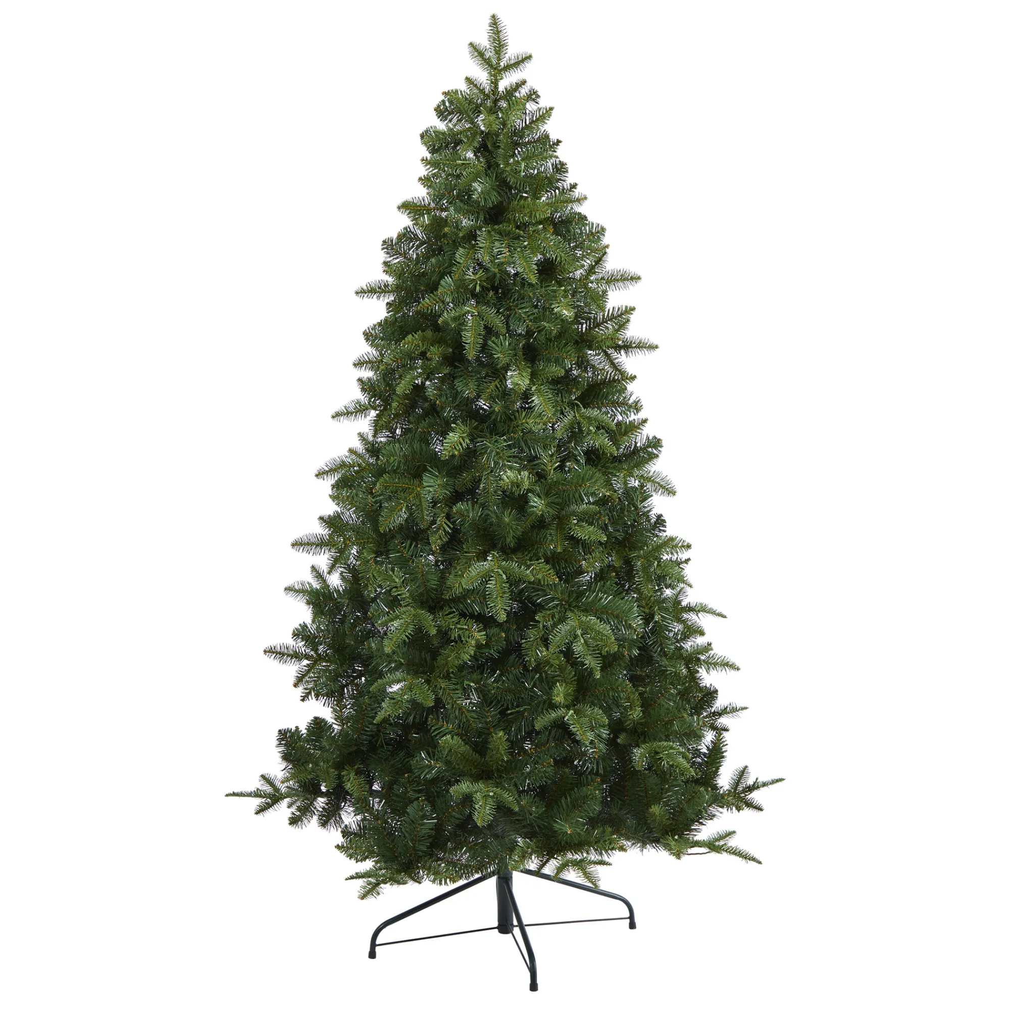 Nearly Natural Wall Trees-6' Pre-Lit Grand Teton Flat Back Artificial Christmas Wall Tree, Warm Clear Led Lights
