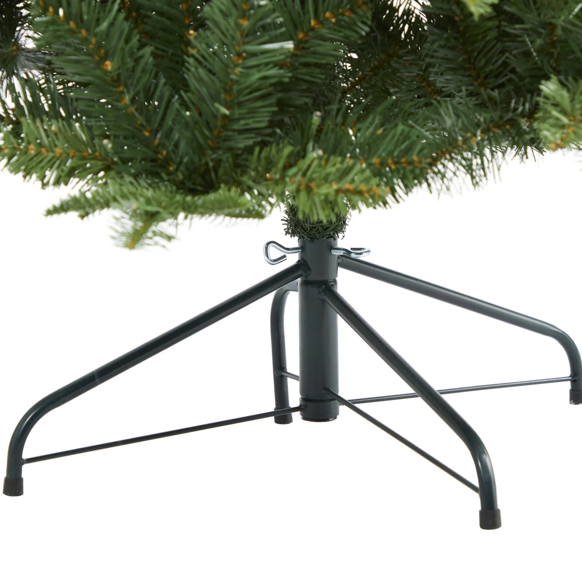 Nearly Natural Wall Trees-6' Pre-Lit Grand Teton Flat Back Artificial Christmas Wall Tree, Warm Clear Led Lights
