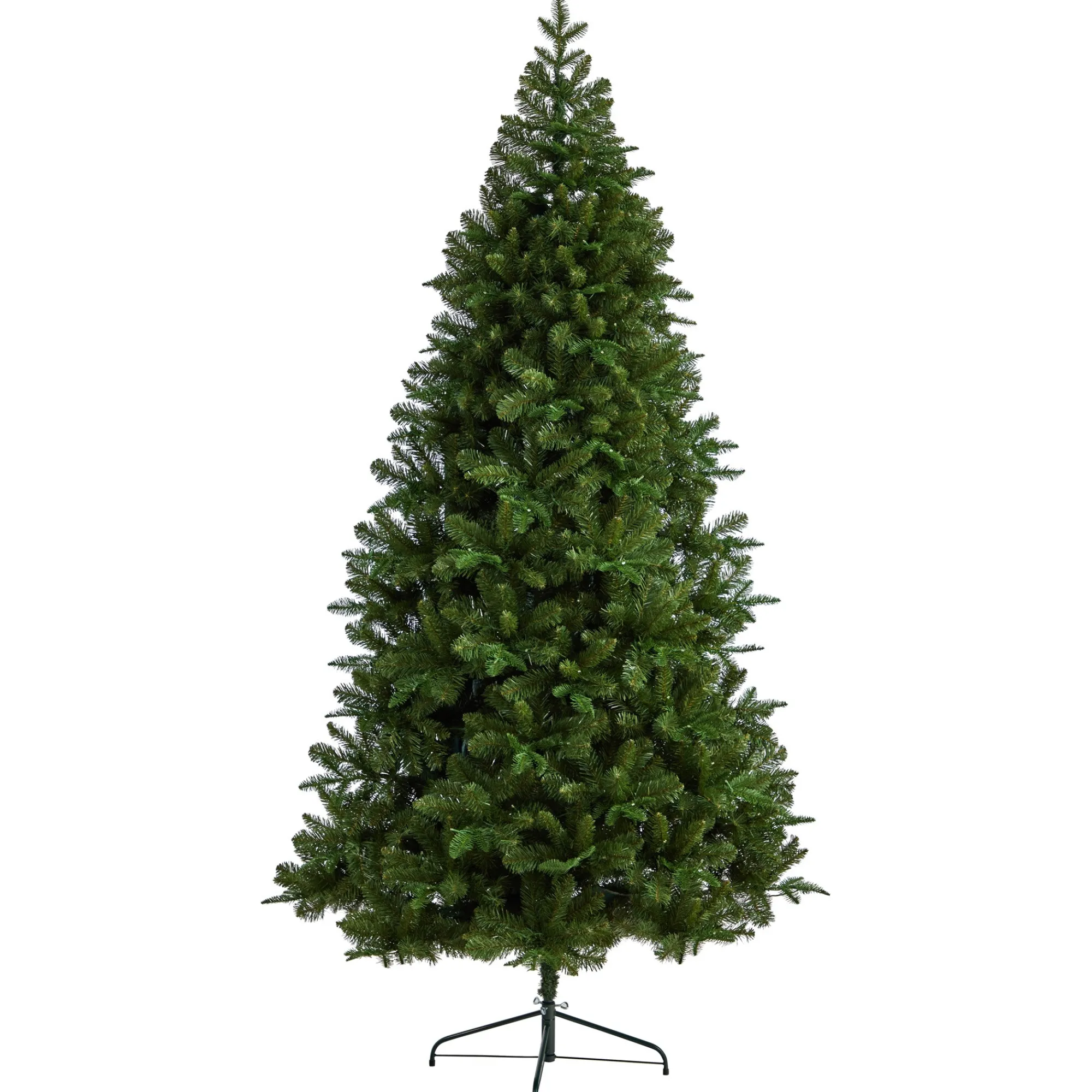 Nearly Natural Wall Trees-8' Pre-Lit Grand Teton Flat Back Artificial Christmas Wall Tree, Warm White Led Lights