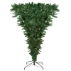 Northlight Upside Down-7' Pre-Lit Green Spruce Artificial Upside Down Christmas Tree - Clear Lights