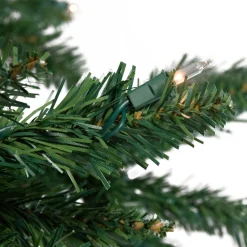 Northlight Upside Down-7' Pre-Lit Green Spruce Artificial Upside Down Christmas Tree - Clear Lights