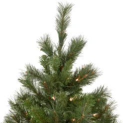 Northlight Wall Trees-6.5' Pre-Lit Medium Beaver Pine Artificial Christmas Wall Tree, Clear Lights