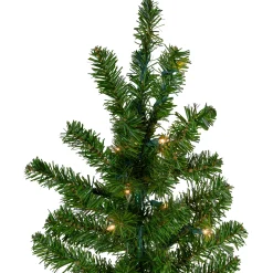 Northlight Wall Trees-7.5' Pre-Lit Medium Canadian Pine Artificial Christmas Wall Tree - Clear Lights