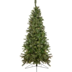 Northlight Wall Trees-6.5' Pre-Lit Medium Canyon Pine Artificial Christmas Wall Tree, Clear Lights