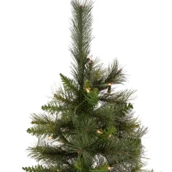 Northlight Wall Trees-6.5' Pre-Lit Medium Canyon Pine Artificial Christmas Wall Tree, Clear Lights