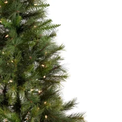 Northlight Wall Trees-6.5' Pre-Lit Medium Canyon Pine Artificial Christmas Wall Tree, Clear Lights