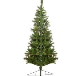 Northlight Wall Trees-6.5' Pre-Lit Medium Canyon Pine Artificial Christmas Wall Tree, Clear Lights