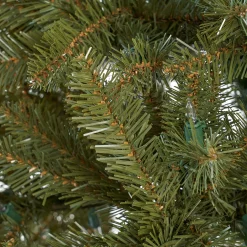 Contemporary Home Living Pre-Lit-9' Pre-Lit Medium Dunhill Fir Artificial Christmas Tree - Clear Lights
