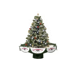 Northlight Snowing-2.5' Pre-Lit Musical Snowing Artificial Christmas Tree - White Led Lights