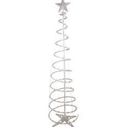 Northlight Spiral-6' Pre-Lit Spiral Christmas Tree - Multi Color Lights