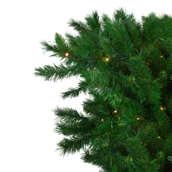 Northlight Upside Down-9' Pre-Lit Sugar Pine Artificial Upside Down Christmas Tree - Clear Led Lights