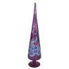 Northlight Finials-18.5" Purple And Blue Glitter Peacock Gem Christmas Tree Topper - Unlit