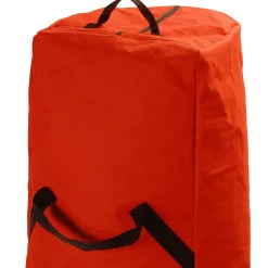 Christmas Central Tree Storage-54" Red And Black Tear Resistant Christmas Tree Storage Bag With Wheels