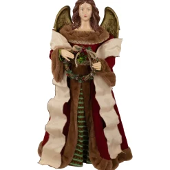 Northlight Angels-3' Red And Brown Angel Commercial Size Christmas Tree Topper, Unlit