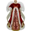 Northlight Angels-18" Red And Gold Angel In A Dress Christmas Tree Topper - Unlit