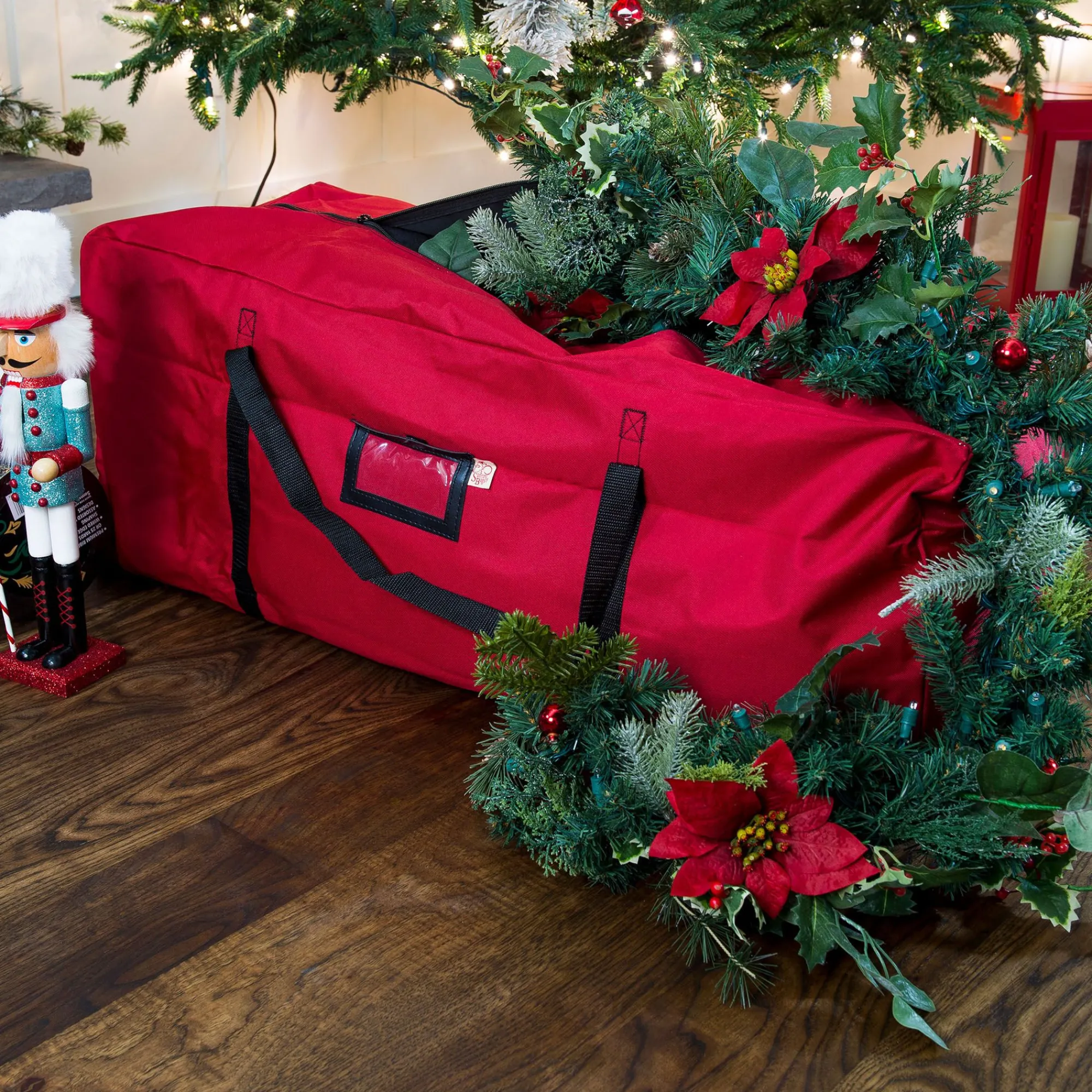 Christmas Central Tree Storage-36" Red Multi Use Christmas Tree Storage Bag