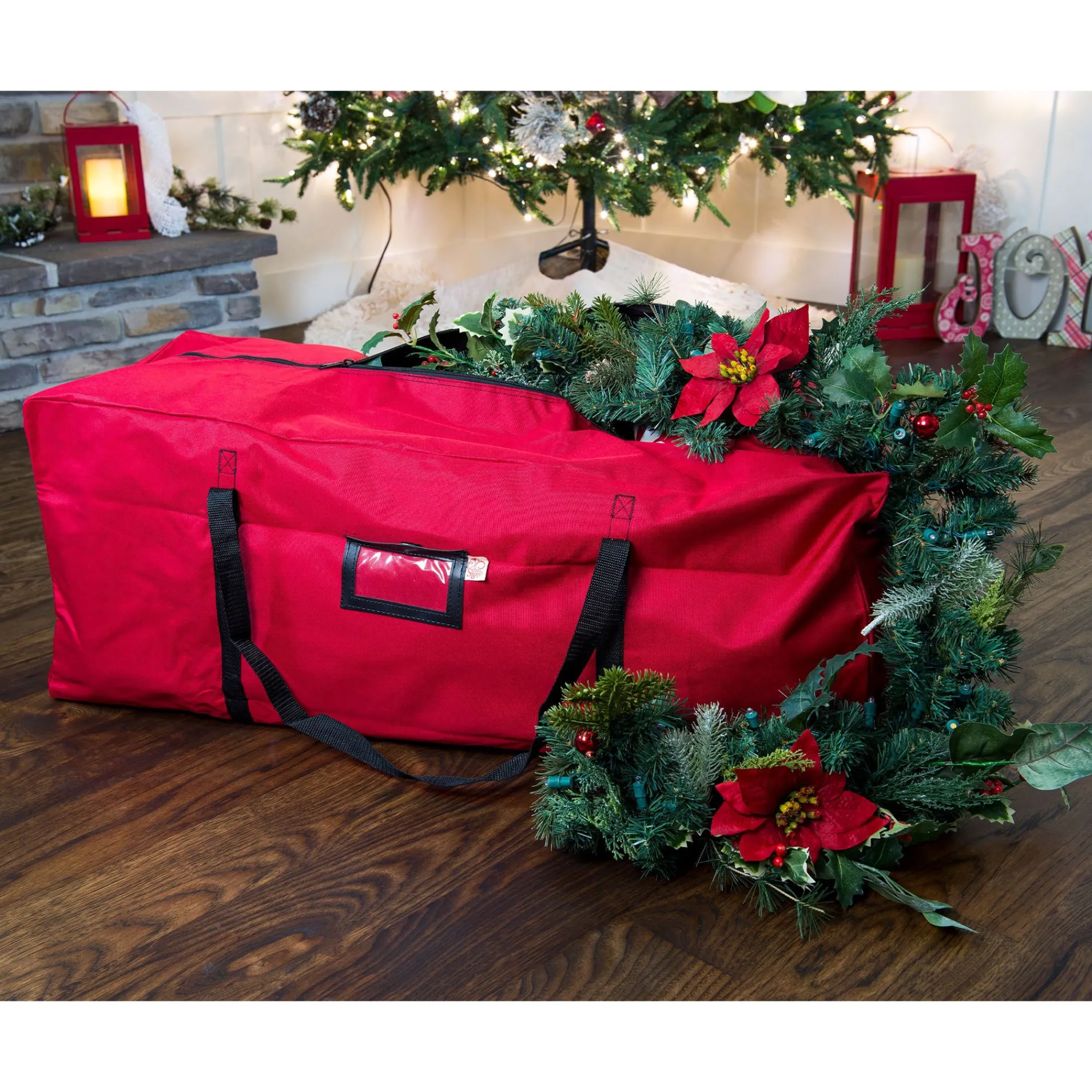 Christmas Central Tree Storage-36" Red Multi Use Christmas Tree Storage Bag