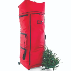 Christmas Central Tree Storage-60" Red Xxl Christmas Tree Expandable Storage Duffel Bag