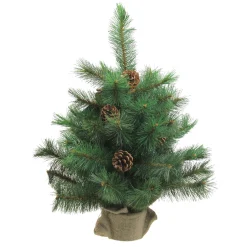 Northlight Unlit-2' Royal Oregon Pine Medium Artificial Christmas Tree In Burlap Base - Unlit