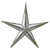 Northlight Stars-7.5" Silver And Brown Mirrored Five Point Star Christmas Ornament