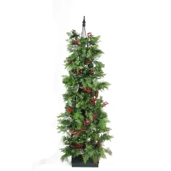 Allstate Unlit-5' Slim Mixed Cedar Pine Entryway Artificial Christmas Tree - Unlit