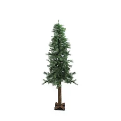 Allstate Unlit-9' Slim Traditional Woodland Alpine Artificial Christmas Tree - Unlit
