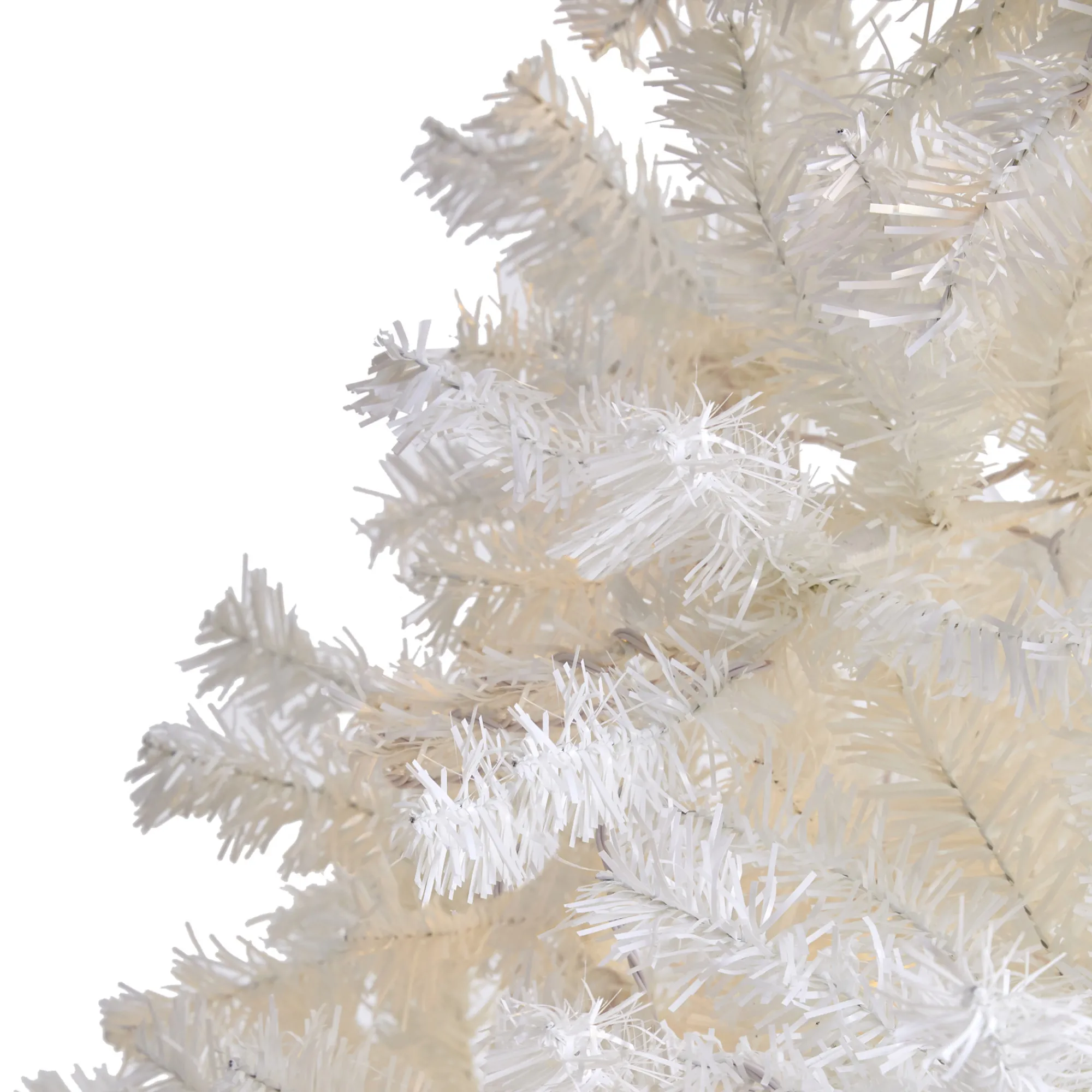 Nearly Natural Unlit-7' Snow White Artificial Christmas Tree, Unlit