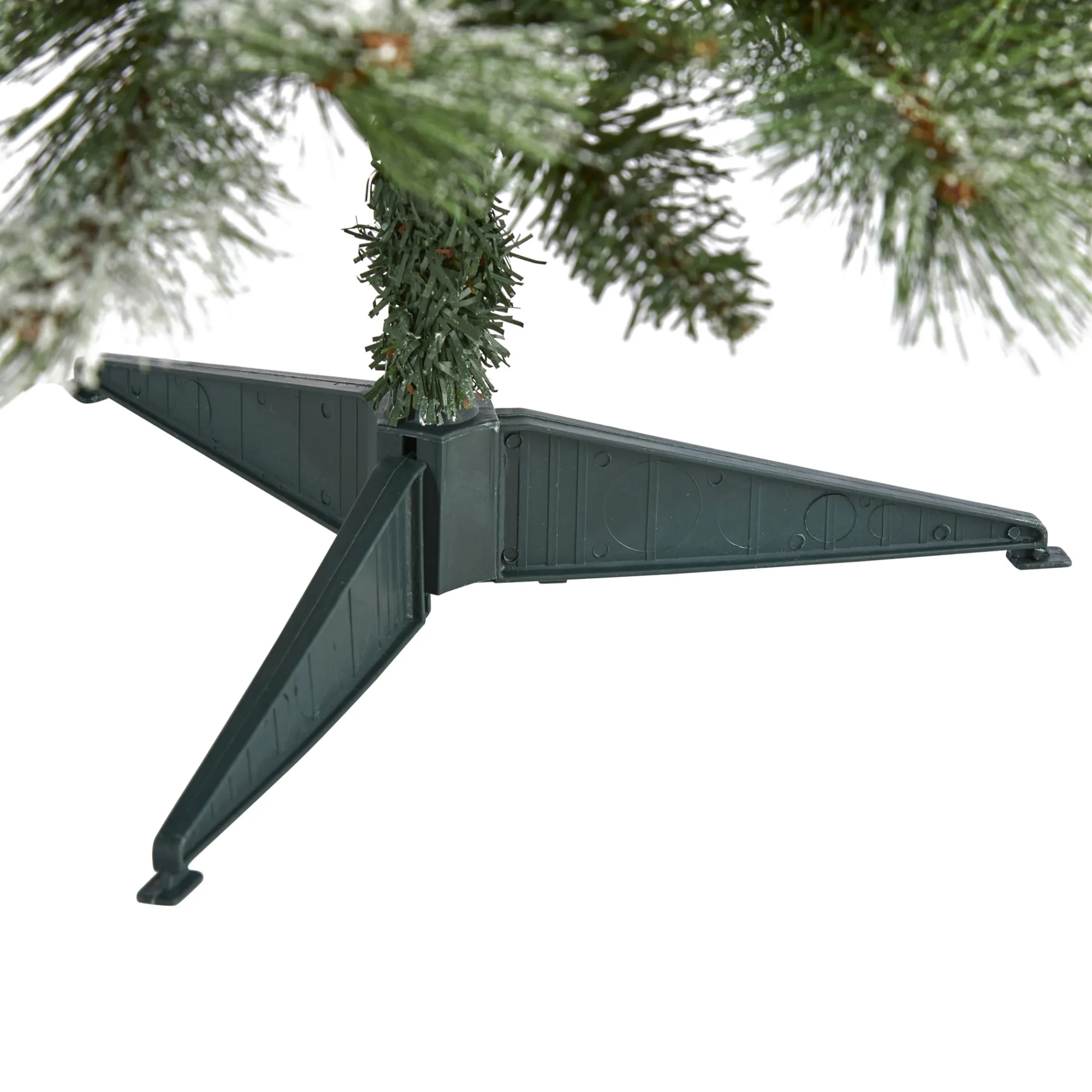 Nearly Natural Unlit-3' Snowed French Pine Artificial Christmas Tree With Pinecones, Unlit