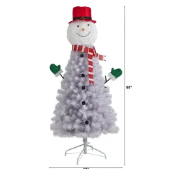 Nearly Natural Unlit-5' Snowman Artificial Christmas Tree, Unlit