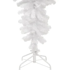 Northlight Upside Down-5.5' Upside Down White Spruce Artificial Christmas Tree, Unlit