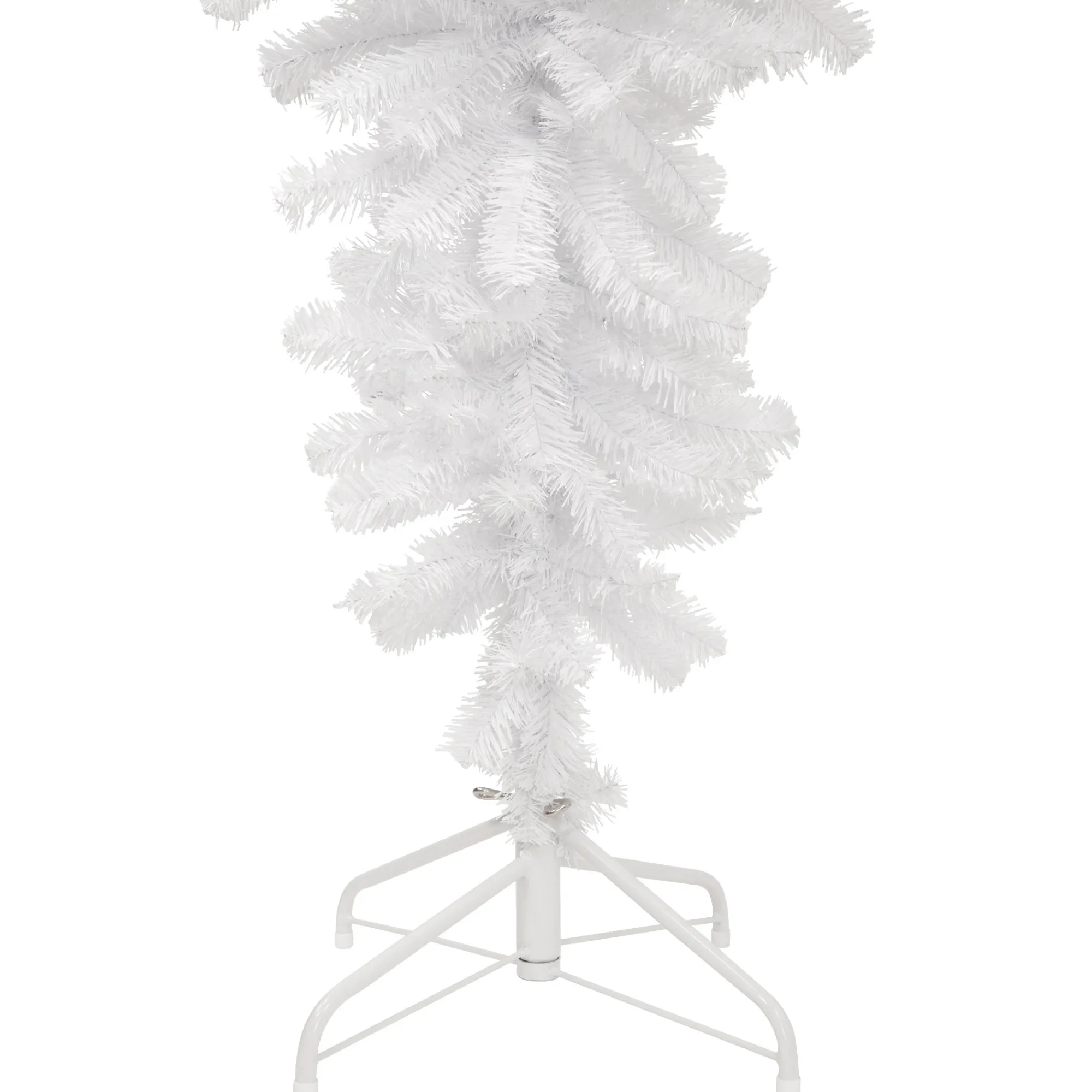 Northlight Upside Down-5.5' Upside Down White Spruce Artificial Christmas Tree, Unlit