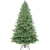 CC Christmas Decor Unlit-7.5' Vermont Spruce Artificial Christmas Tree With Stand, Unlit