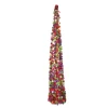 Midwest Unlit-5' Vibrantly Colored Sequin Christmas Display Cone Tree
