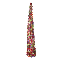 Midwest Unlit-5' Vibrantly Colored Sequin Christmas Display Cone Tree